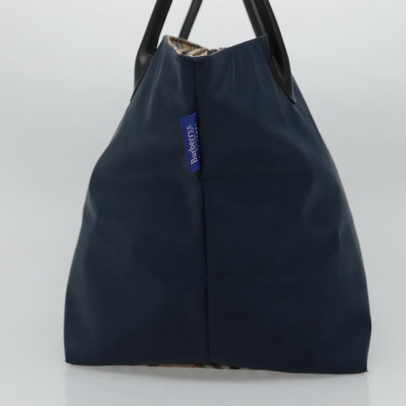 Burberrys Blue Label Tote Bag Nylon Navy Auth ti2781