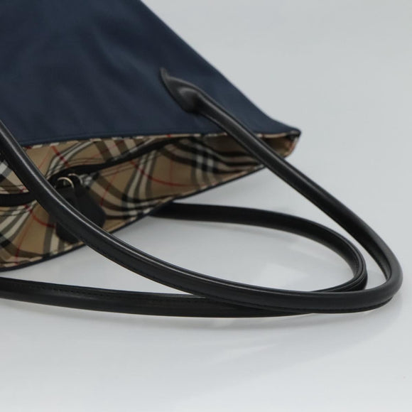 Burberrys Blue Label Tote Bag Nylon Navy Auth ti2781