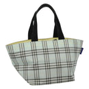 Burberrys Blue Label Nova Check Tote Bag Nylon Light Blue Auth ti2782-1