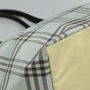 Burberrys Blue Label Nova Check Tote Bag Nylon Light Blue Auth ti2782-14