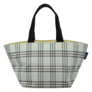Burberrys Blue Label Nova Check Tote Bag Nylon Light Blue Auth ti2782-13