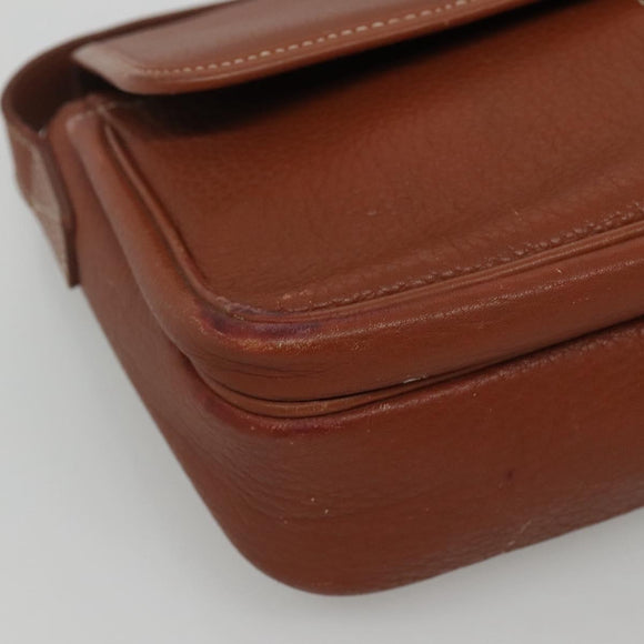 Burberrys Shoulder Bag Leather Brown Auth ti2788