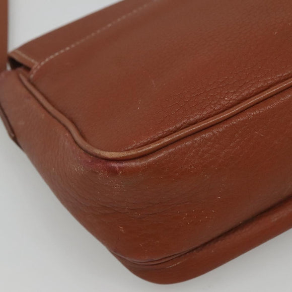 Burberrys Shoulder Bag Leather Brown Auth ti2788