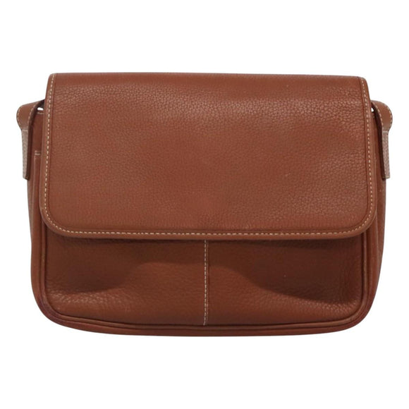 Burberrys Shoulder Bag Leather Brown Auth ti2788