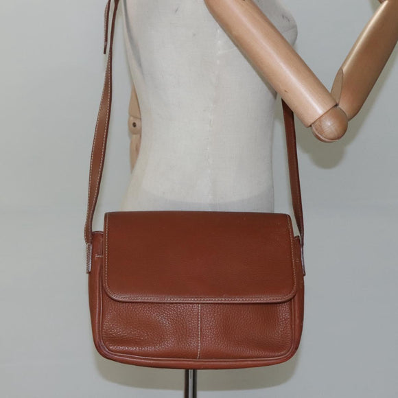 Burberrys Shoulder Bag Leather Brown Auth ti2788