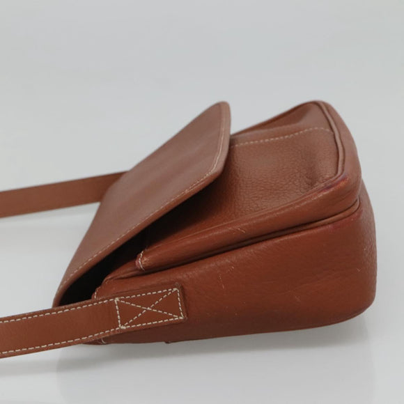 Burberrys Shoulder Bag Leather Brown Auth ti2788