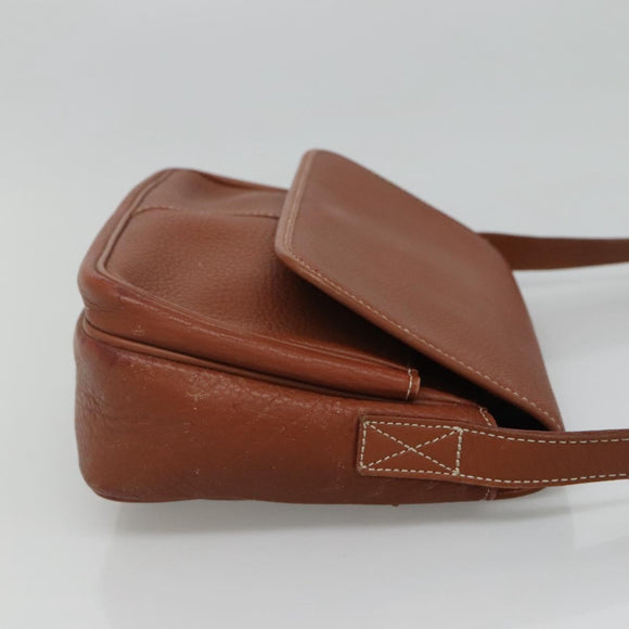 Burberrys Shoulder Bag Leather Brown Auth ti2788