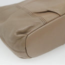 BURBERRY Blue Label Shoulder Bag Leather Beige Gold Auth ti2790-16