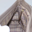 BURBERRY Blue Label Shoulder Bag Leather Beige Gold Auth ti2790-18