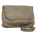 BURBERRY Blue Label Shoulder Bag Leather Beige Gold Auth ti2790-1