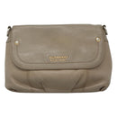 BURBERRY Blue Label Shoulder Bag Leather Beige Gold Auth ti2790-13
