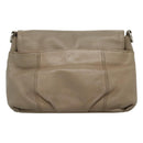 BURBERRY Blue Label Shoulder Bag Leather Beige Gold Auth ti2790-2