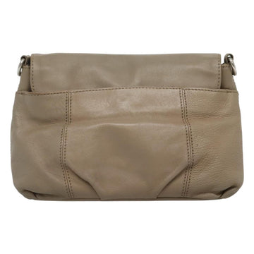 BURBERRY Blue Label Shoulder Bag Leather Beige Gold Auth ti2790 - 0