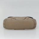 BURBERRY Blue Label Shoulder Bag Leather Beige Gold Auth ti2790-6