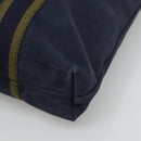 HERMES Fourre Tout Cabass Tote Bag Canvas Navy Khaki Auth ti2791-9