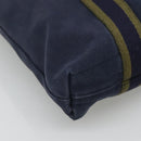 HERMES Fourre Tout Cabass Tote Bag Canvas Navy Khaki Auth ti2791-14
