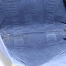 HERMES Fourre Tout Cabass Tote Bag Canvas Navy Khaki Auth ti2791-10