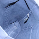 HERMES Fourre Tout Cabass Tote Bag Canvas Navy Khaki Auth ti2791-11