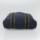 HERMES Fourre Tout Cabass Tote Bag Canvas Navy Khaki Auth ti2791-5