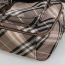 BURBERRY Nova Check Blue Label Shoulder Bag Nylon Black Auth ti2792-14