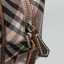 BURBERRY Nova Check Blue Label Shoulder Bag Nylon Black Auth ti2792-10