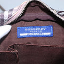 BURBERRY Nova Check Blue Label Shoulder Bag Nylon Black Auth ti2792-11