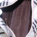 BURBERRY Nova Check Blue Label Shoulder Bag Nylon Black Auth ti2792-12