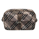 BURBERRY Nova Check Blue Label Shoulder Bag Nylon Black Auth ti2792-13