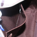 BURBERRY Nova Check Blue Label Shoulder Bag Nylon Black Auth ti2792-20