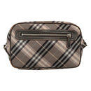 BURBERRY Nova Check Blue Label Shoulder Bag Nylon Black Auth ti2792-2