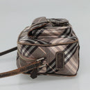 BURBERRY Nova Check Blue Label Shoulder Bag Nylon Black Auth ti2792-3