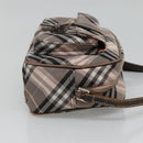 BURBERRY Nova Check Blue Label Shoulder Bag Nylon Black Auth ti2792-4