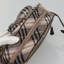 BURBERRY Nova Check Blue Label Shoulder Bag Nylon Black Auth ti2792-6