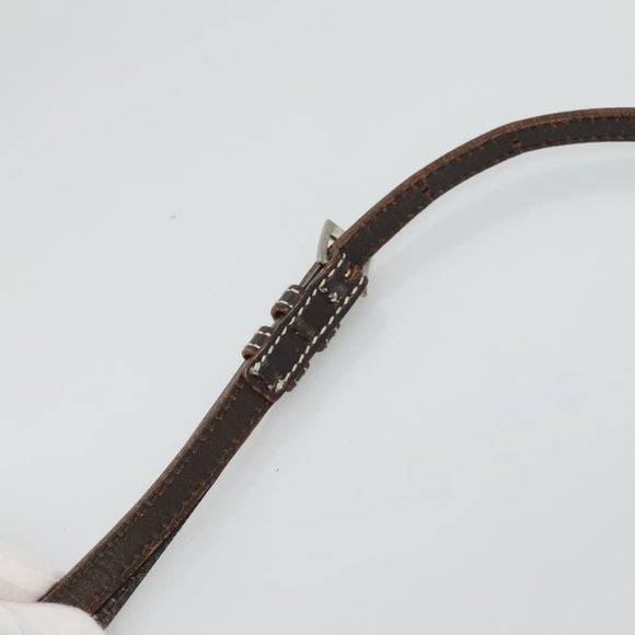 BURBERRY Nova Check Blue Label Shoulder Bag Nylon Black Auth ti2792