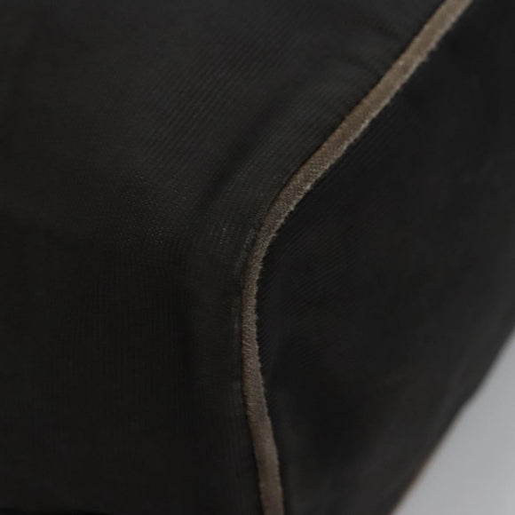 FENDI Hand Bag Canvas Black Auth ti2793