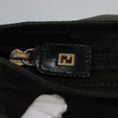 FENDI Hand Bag Canvas Black Auth ti2793-10