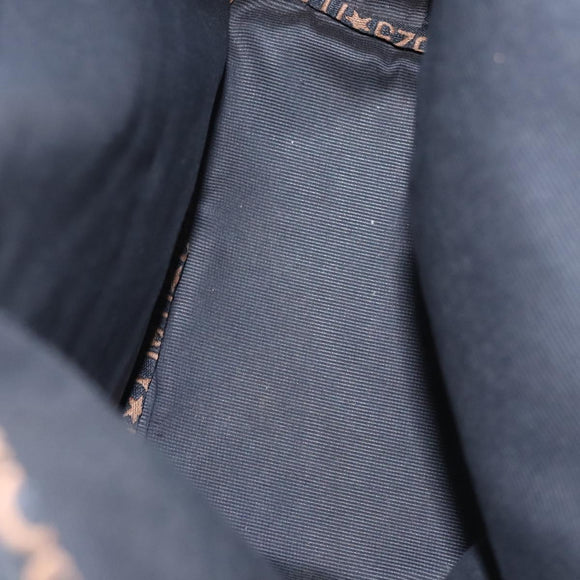 FENDI Hand Bag Canvas Black Auth ti2793