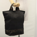 FENDI Hand Bag Canvas Black Auth ti2793-20