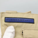 BURBERRY Blue Label Shoulder Bag Nylon Beige Auth ti2794-10