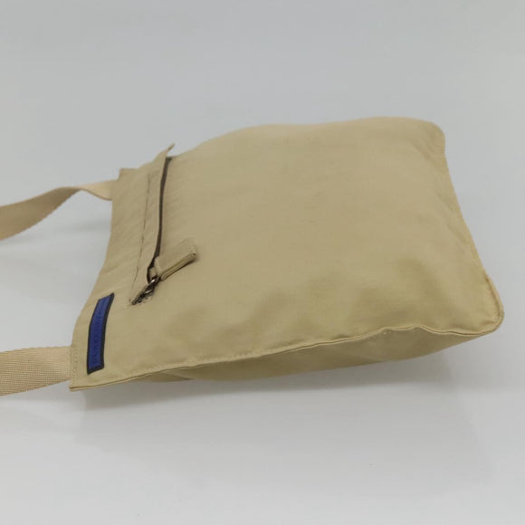 BURBERRY Blue Label Shoulder Bag Nylon Beige Auth ti2794