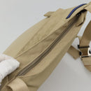BURBERRY Blue Label Shoulder Bag Nylon Beige Auth ti2794-6