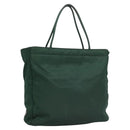 PRADA Hand Bag Nylon Green Auth ti2795-1