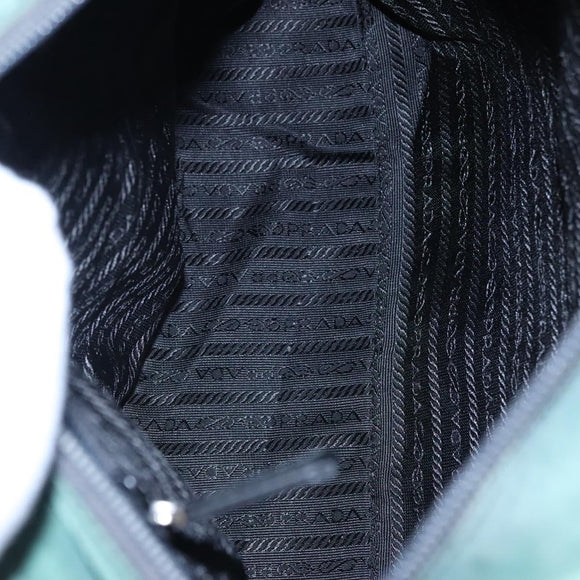 PRADA Hand Bag Nylon Green Auth ti2795