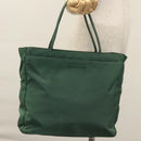PRADA Hand Bag Nylon Green Auth ti2795-23