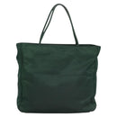 PRADA Hand Bag Nylon Green Auth ti2795-2
