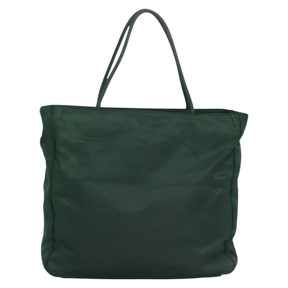 PRADA Hand Bag Nylon Green Auth ti2795