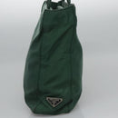 PRADA Hand Bag Nylon Green Auth ti2795-4