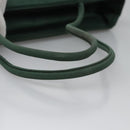 PRADA Hand Bag Nylon Green Auth ti2795-7