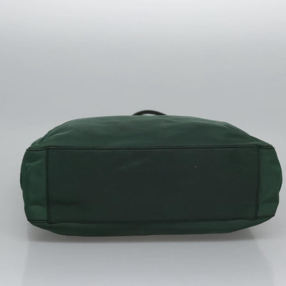 PRADA Hand Bag Nylon Green Auth ti2795