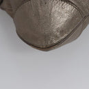 Salvatore Ferragamo Gancini Shoulder Bag Leather Gold Tone Auth ti2796-14